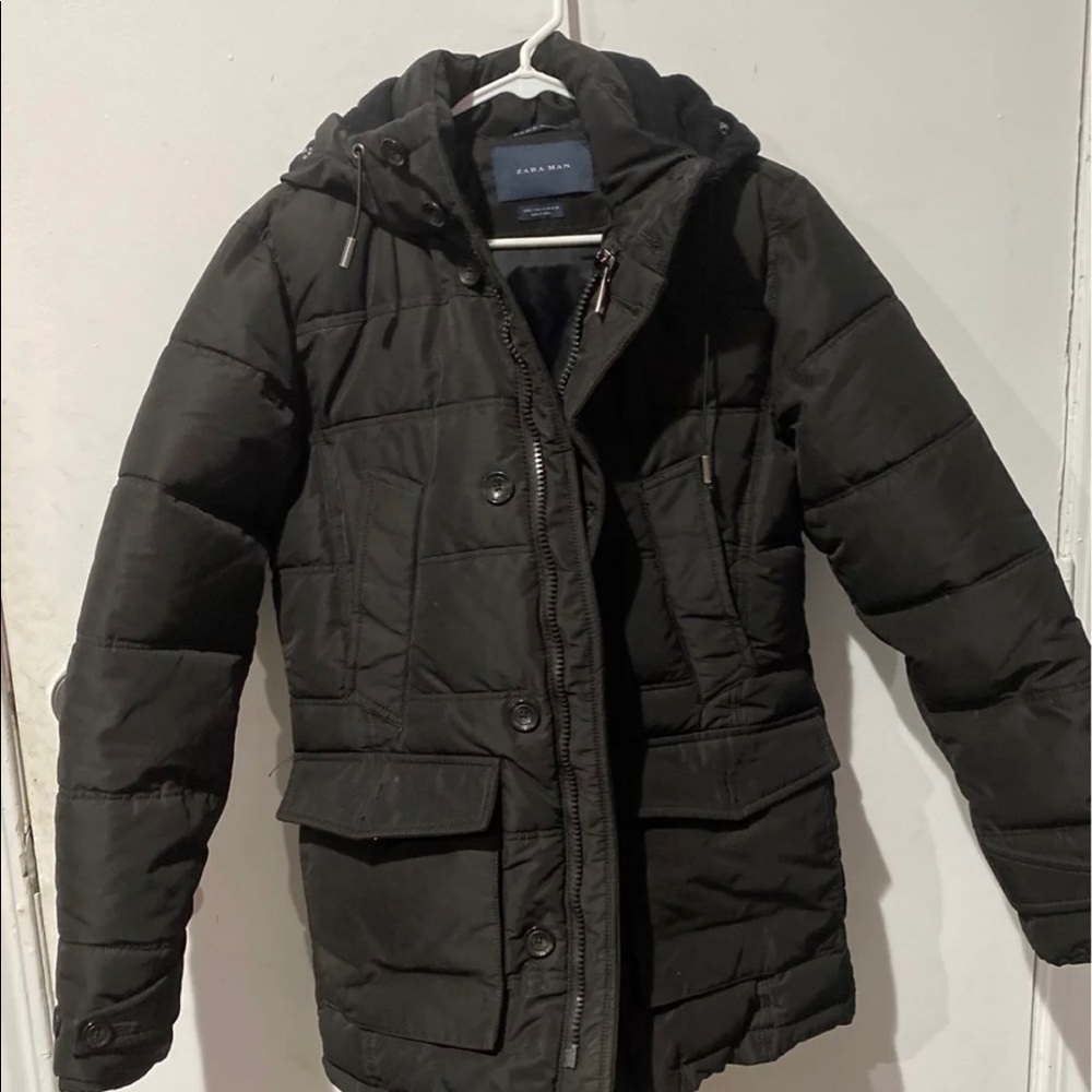Zara Man Black Men’s Coat